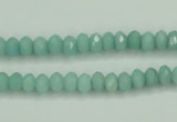 CAM143 15.5 inches 4*6mm faceted rondelle amazonite gemstone beads