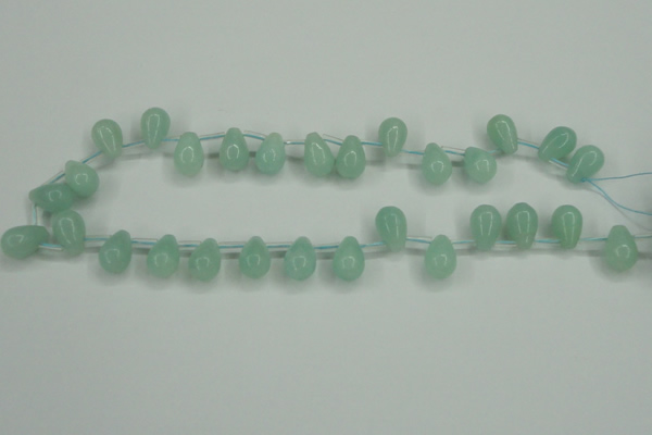 CAM145 10*14mm top-drilled teardrop amazonite gemstone beads