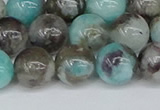 CAM1483 15.5 inches 10mm round Madagascar black amazonite beads