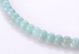 CAM15 16 inches 4mm round natural amazonite beads Wholesale