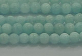 CAM1500 15.5 inches 4mm round natural peru amazonite beads