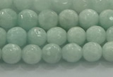 CAM1511 15.5 inches 6mm faceted round natural peru amazonite beads