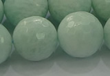 CAM1516 15.5 inches 16mm faceted round peru amazonite beads