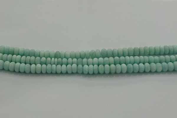 CAM1531 15.5 inches 4*6mm rondelle natural peru amazonite beads