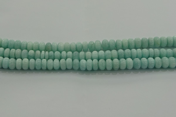 CAM1532 15.5 inches 5*8mm rondelle natural peru amazonite beads