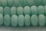 CAM1533 15.5 inches 6*10mm rondelle natural peru amazonite beads