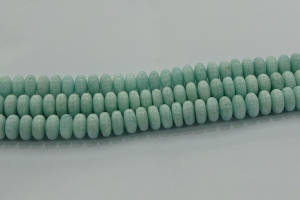 CAM1535 15.5 inches 8*14mm rondelle natural peru amazonite beads