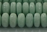 CAM1545 15.5 inches 8*14mm faceted rondelle peru amazonite beads