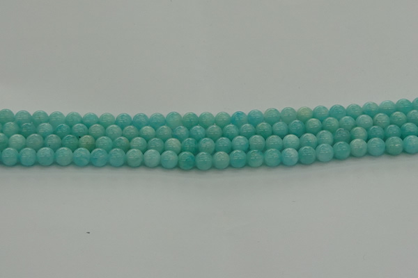 CAM1550 15.5 inches 4mm round natural peru amazonite beads