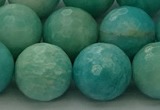 CAM1567 15.5 inches 18mm faceted round Russian amazonite beads