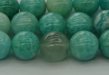 CAM1574 15.5 inches 12mm round Russian amazonite beads wholesale