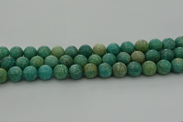 CAM1575 15.5 inches 14mm round Russian amazonite beads wholesale