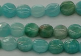 CAM1590 15.5 inches 6mm flat round Russian amazonite beads