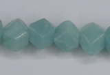 CAM160 15.5 inches 13*16mm faceted nugget amazonite gemstone beads