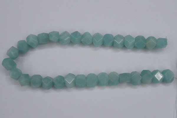 CAM160 15.5 inches 13*16mm faceted nugget amazonite gemstone beads