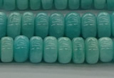 CAM1602 15.5 inches 5*8mm rondelle natural peru amazonite beads