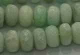 CAM1613 15.5 inches 6*10mm faceted rondelle peru amazonite beads