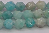 CAM1622 15.5 inches 8mm faceted nuggets amazonite gemstone beads