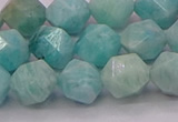 CAM1624 15.5 inches 12mm faceted nuggets amazonite gemstone beads