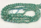 CAM1670 15.5 inches 6mm - 14mm round amazonite graduated beads