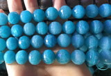 CAM1673 15.5 inches 13.5mm faceted round amazonite gemstone beads