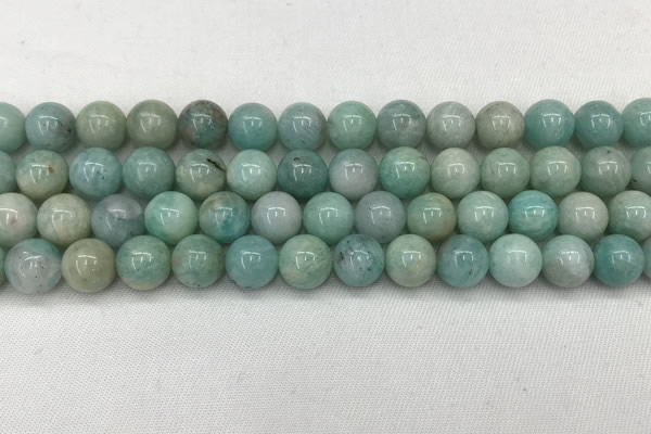 CAM1682 15.5 inches 8mm round natural amazonite beads wholesale