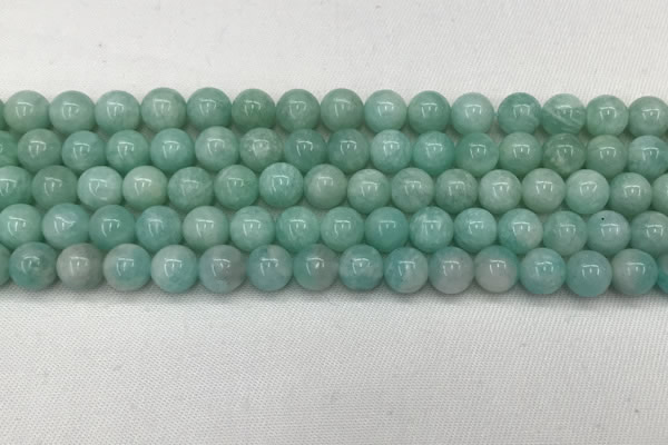 CAM1686 15.5 inches 6mm round natural amazonite beads wholesale