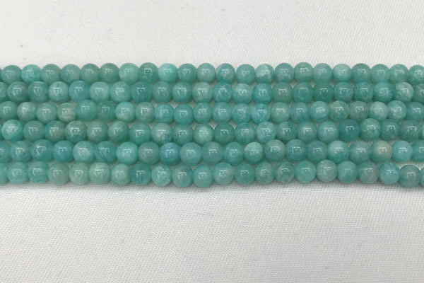 CAM1690 15.5 inches 4mm round natural amazonite gemstone beads