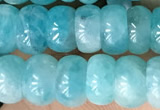 CAM1711 15.5 inches 4.5*8mm rondelle natural amazonite beads