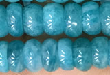 CAM1714 15.5 inches 3*7mm - 4*8mm rondelle natural amazonite beads