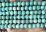 CAM1726 15.5 inches 8mm round amazonite gemstone beads wholesale