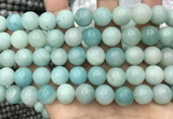 CAM1734 15.5 inches 12mm round amazonite gemstone beads