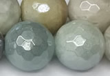 CAM1753 15 inches 12mm faceted round AB-color amazonite beads