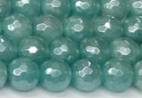 CAM1755 15 inches 6mm faceted round AB-color imitation amazonite beads