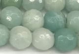 CAM1770 15 inches 6mm faceted round amazonite beads