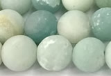 CAM1796 15 inches 6mm round matte amazonite beads