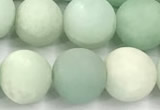 CAM1798 15 inches 10mm round matte amazonite beads