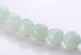 CAM27 faceted round natural amazonite 8mm stone beads Wholesale