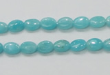 CAM302 15.5 inches 6*8mm oval natural peru amazonite beads wholesale