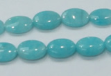 CAM304 15.5 inches 10*14mm oval natural peru amazonite beads wholesale