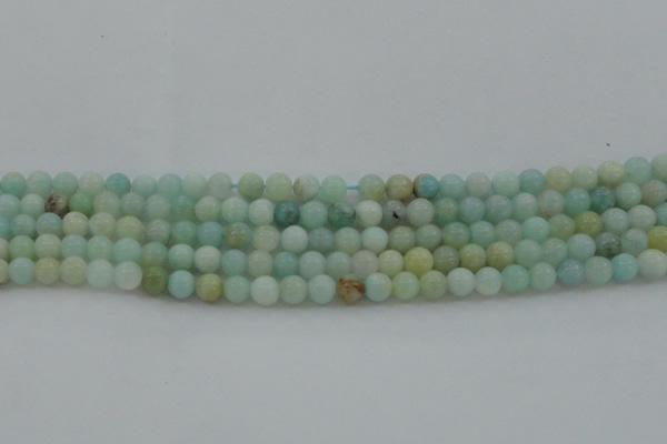 CAM321 15.5 inches 6mm round natural peru amazonite beads