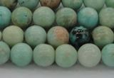 CAM322 15.5 inches 8mm round natural peru amazonite beads