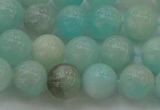 CAM333 15.5 inches 8mm round natural peru amazonite beads