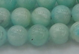 CAM334 15.5 inches 10mm round natural peru amazonite beads