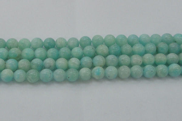 CAM334 15.5 inches 10mm round natural peru amazonite beads