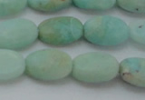 CAM337 15.5 inches 8*12mm oval natural peru amazonite beads