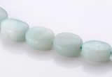 CAM37 5*7mm natural amazonite flat oval gemstone beads Wholesale