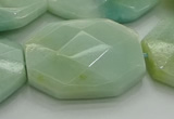 CAM371 15.5 inches 22*30mm - 25*35mm faceted octagonal amazonite beads