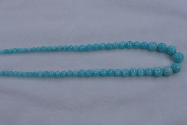 CAM372 15.5 inches 4mm - 10mm round mozambique amazonite beads