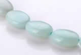 CAM39 natural amazonite 10*14mm flat oval beads Wholesale